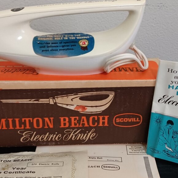Vintage Hamilton Beach (Shovill) Electric Knife - Model 275-1 in Box - Picture 3 of 7
